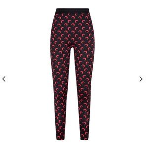 Black and red marine serre leggings